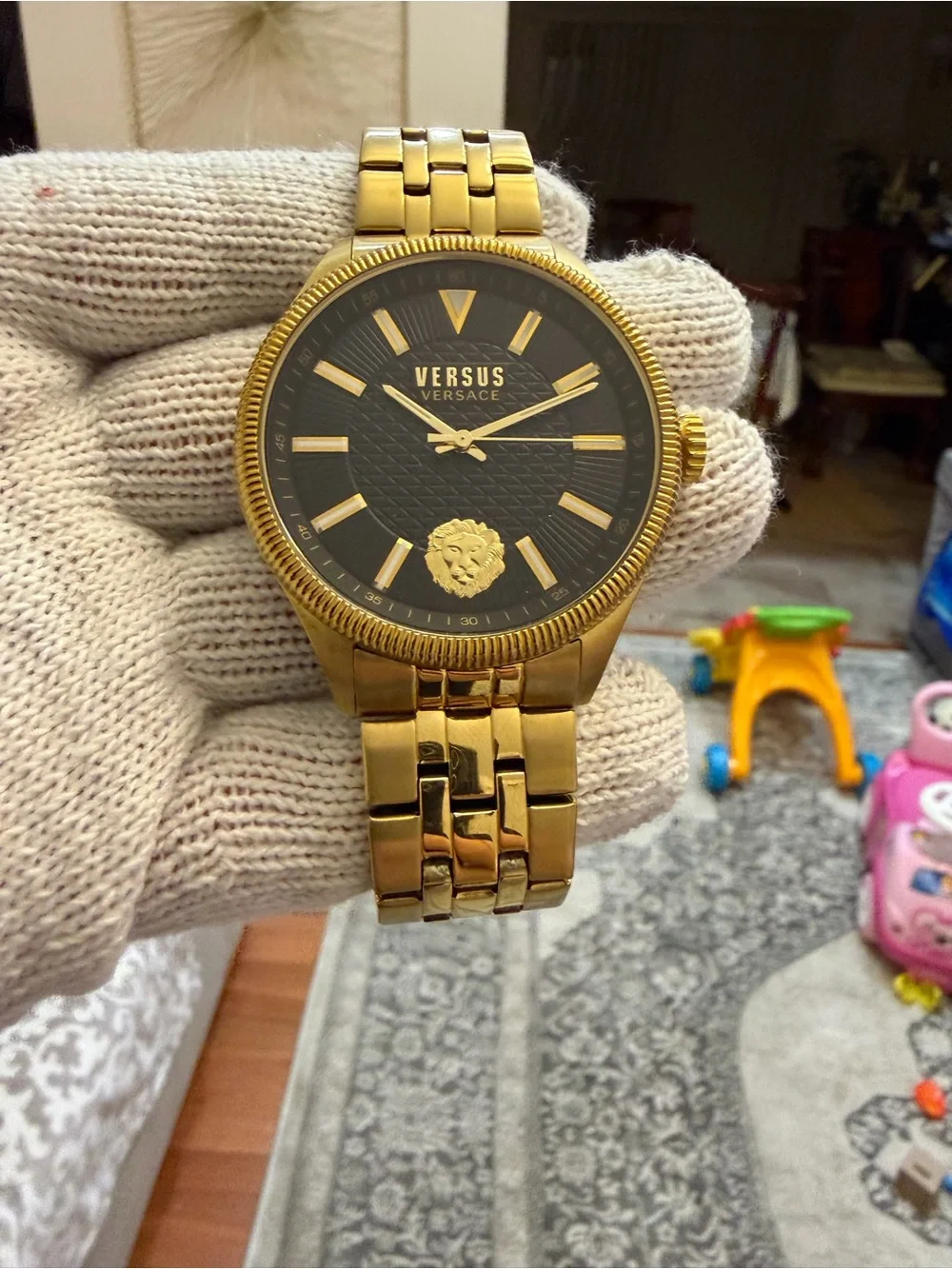 Versus Versace Men's Colonne Gold Tone Stainless Steel Watch VSPHI0620